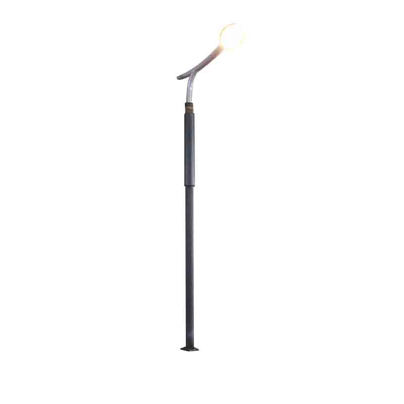 DDK-SSPL-2002 Válcový solární sloup s hlavou lampy